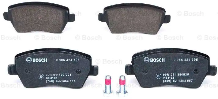 Bosch 0 986 424 795 Колодки тормозные дисковые, комплект