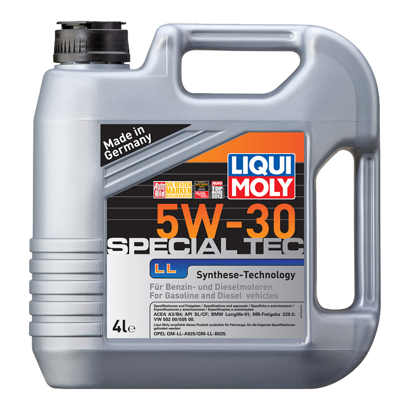 Масло моторное 7654 Liqui Moly Leichtlauf Special ll синтетика 5W30 4л