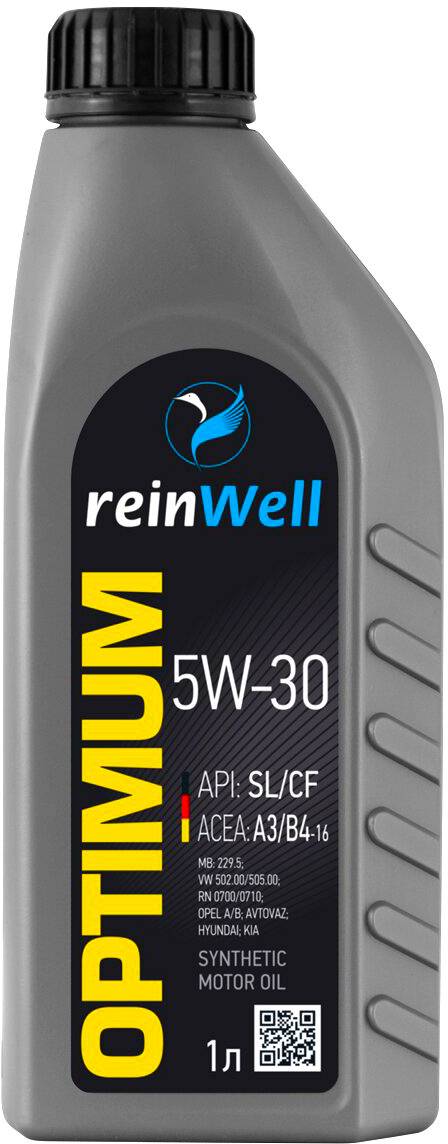 Моторное масло ReinWell 5W-30 А3/В4 1л.