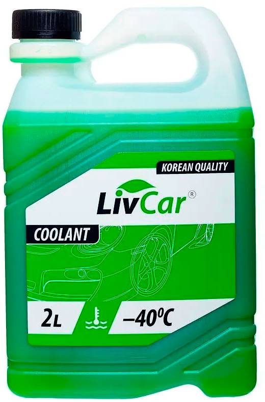 Антифриз LIVCAR COOLANT Зеленый -40 2л