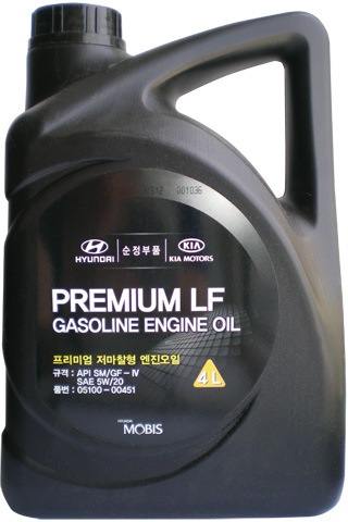 Масло моторное HYUNDAI PREMIUM LF 5W20 SM/GF-4 4л