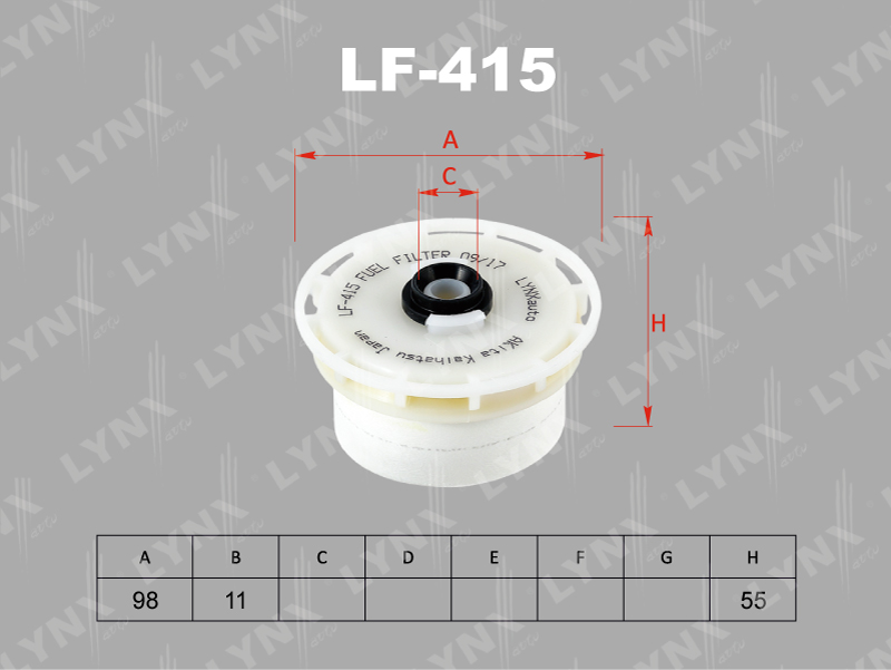Фильтр топливный LYNX LF-415 / F-194