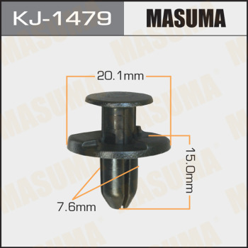 KJ-1479 (50) Клипса пластм.крепёжная
