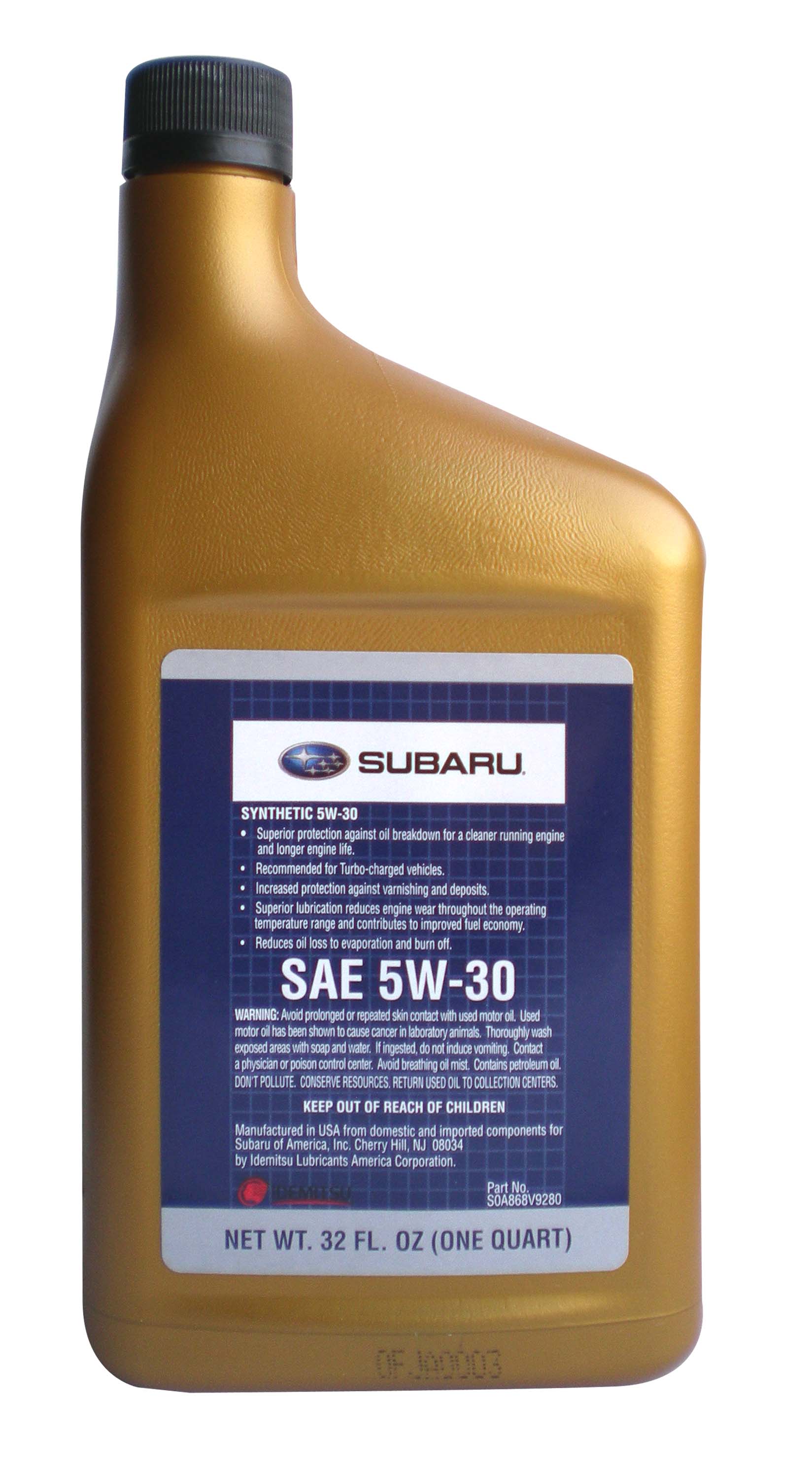 Моторное масло Subaru SM 5W30 1л.