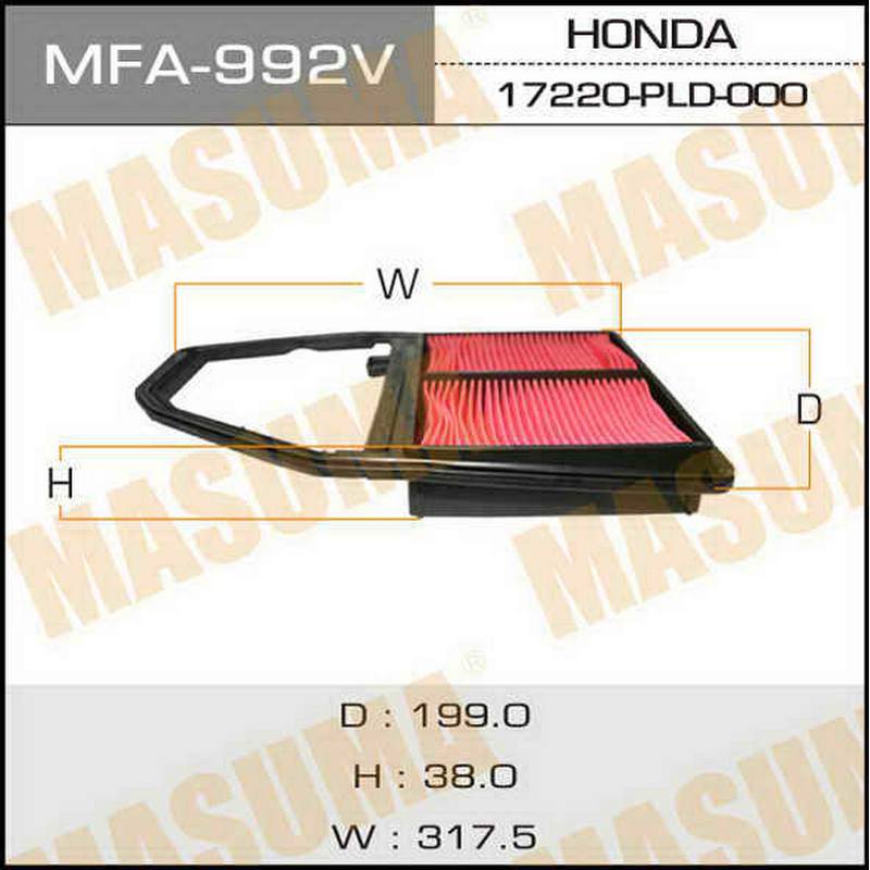 Воздушный фильтр MASUMA MFA-992