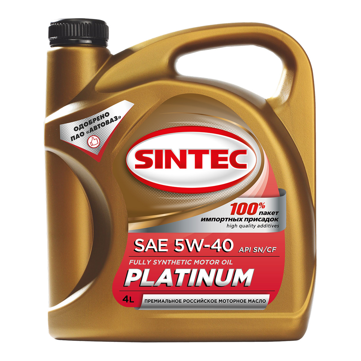 Масло моторное Sintec  platinum 5w40 api sn/cf синт 4л
