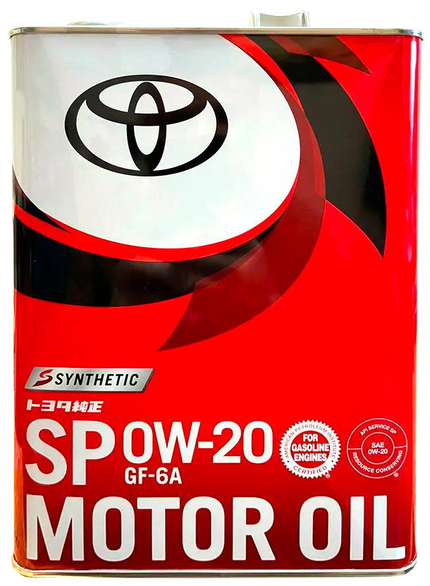 Моторное масло Toyota Motor Oil SP 0W20 4л.