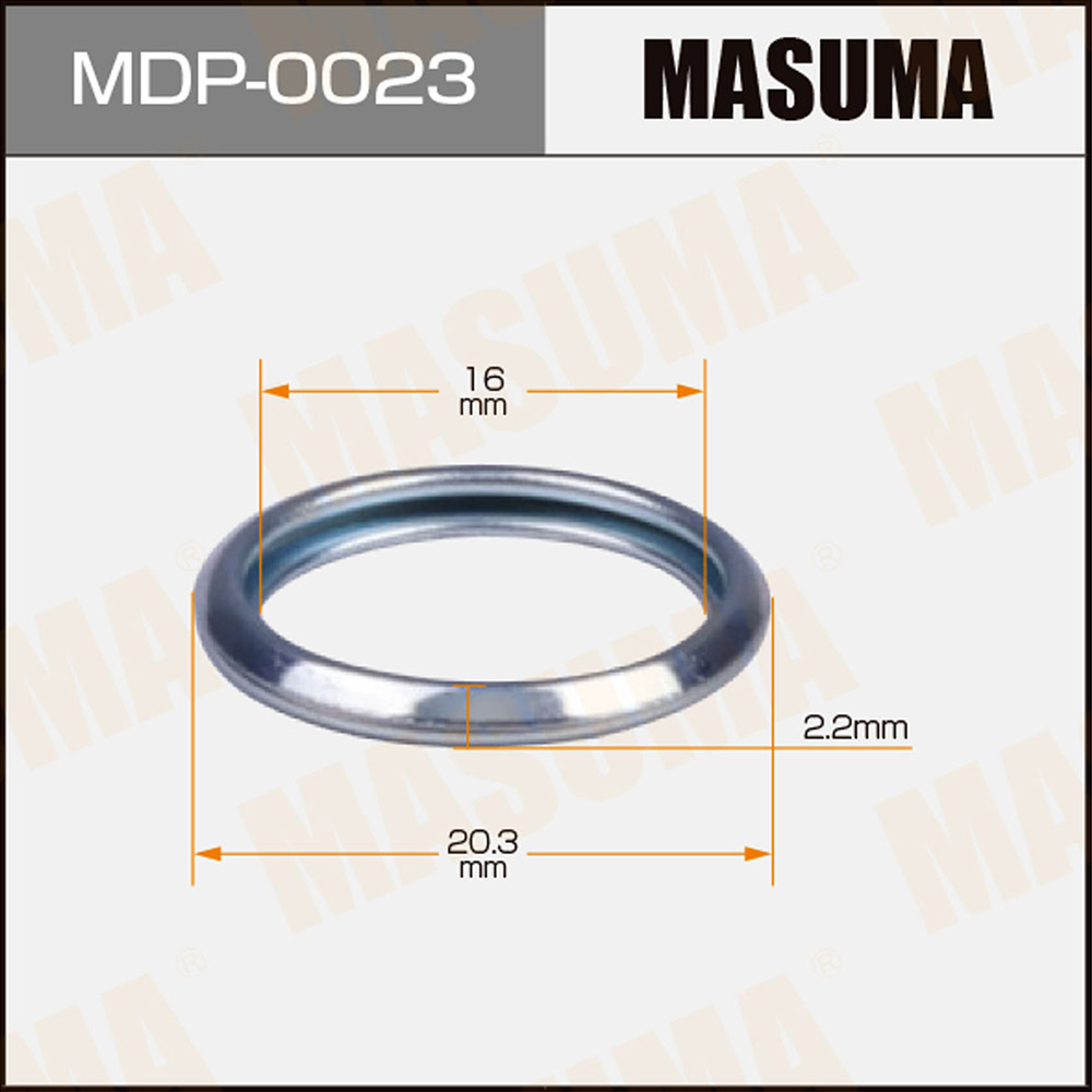 Шайба (прокладка) маслосливной пробки Masuma MDP-0023
