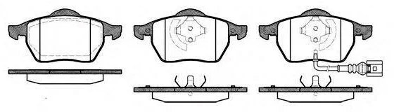 Колодки дисковые REMSA 0390.41