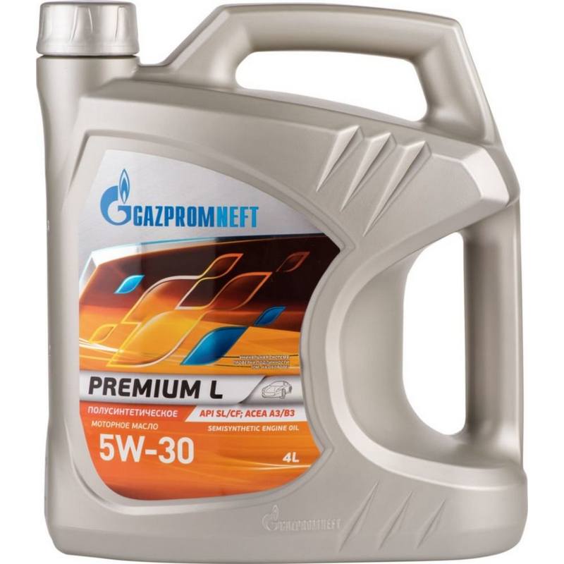 Моторное масло GAZPROMNEFT Premium L 5W30 полусинтетика 4л