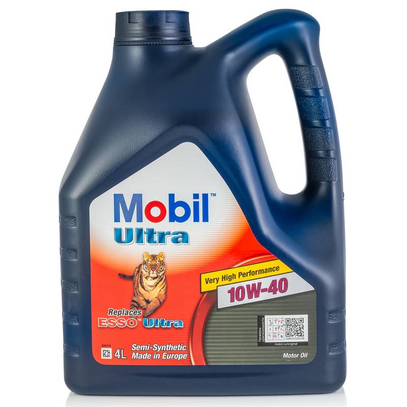 Масло моторное Mobil Ultra 10W40  полусинтетическое  4л