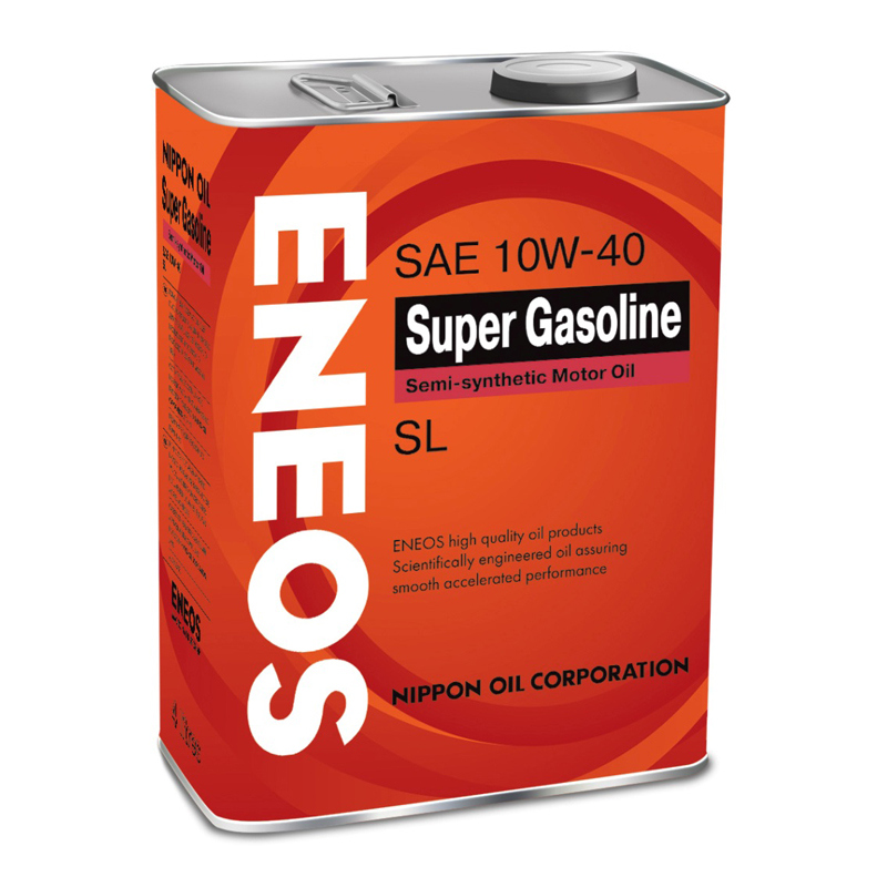 Полусинтетическое моторное масло ENEOS Super Gasoline 10W40 4л.