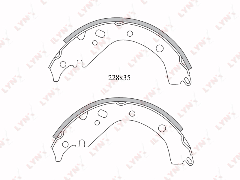 Колодки тормозные дисковые LYNXauto BS-7512 / MK-2358