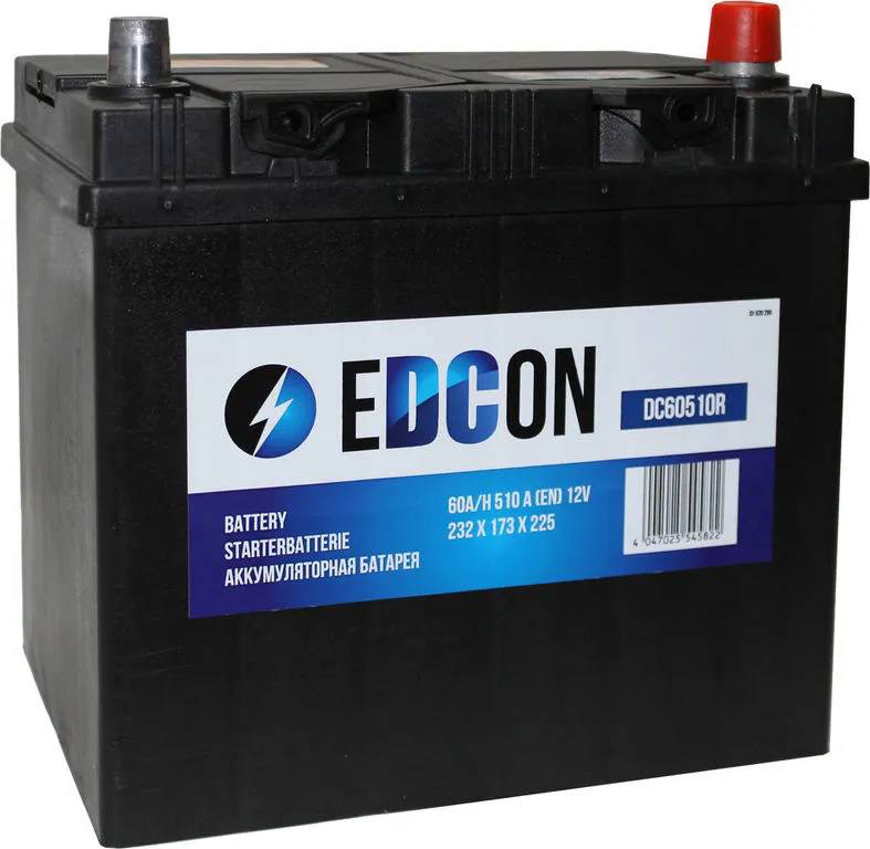 Аккумуляторная батарея EDCON DC60510R евро 60ah 510A