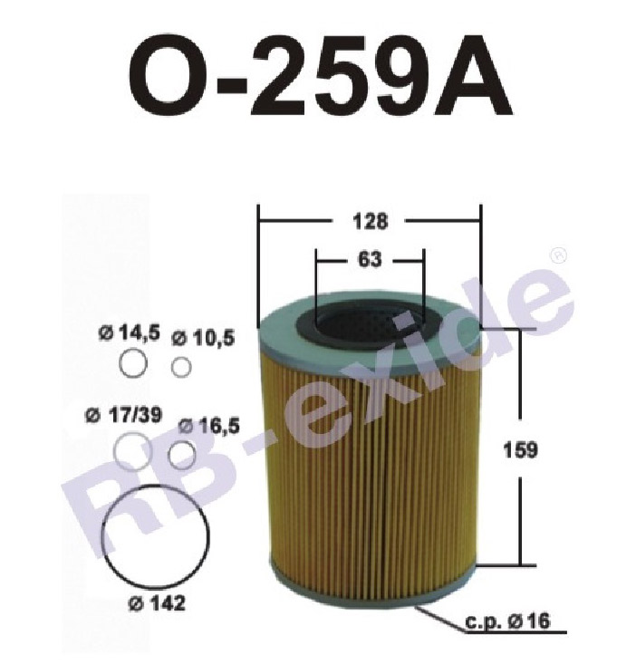 Фильтр очистки масла RB-exide O-259A