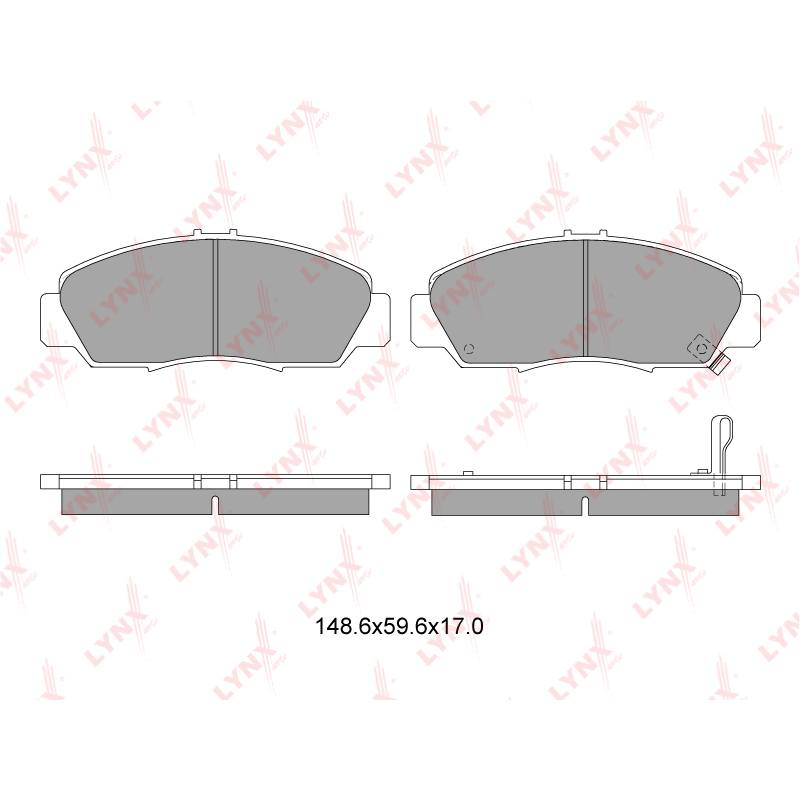 Колодки тормозные дисковые LYNXauto BD-3411