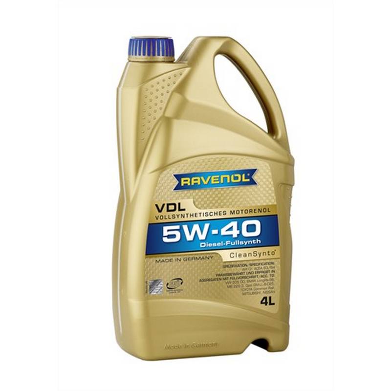Моторное масло Ravenol VDL 5w40 4л