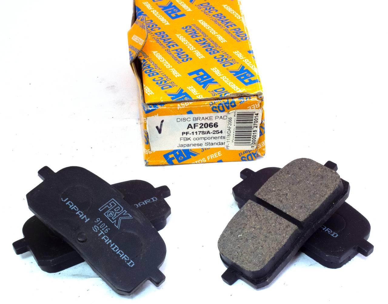 Тормозные колодки дисковые задние FBK FD2066