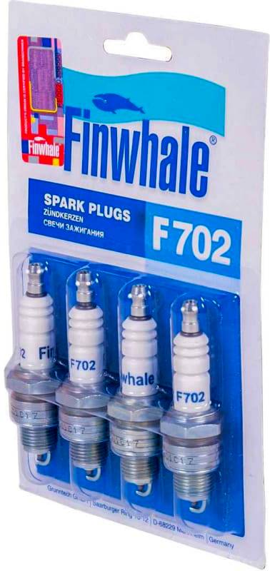 Свеча зажигания (к-т 4шт) FINWHALE F702