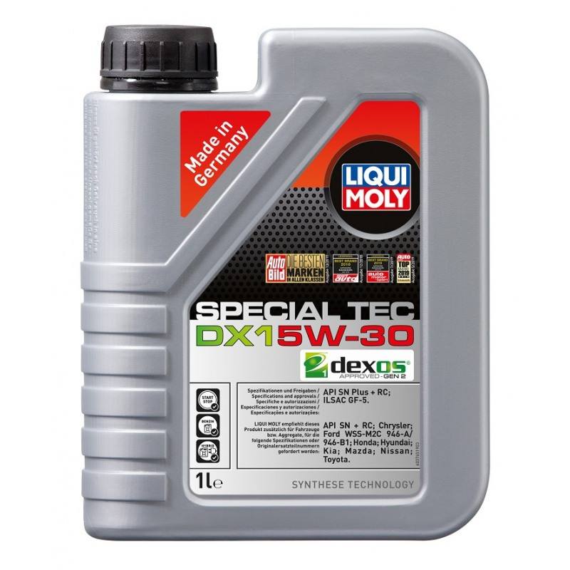 НС-синтетическое моторное масло Liqui Moly Special Tec DX1 5W-30 1л