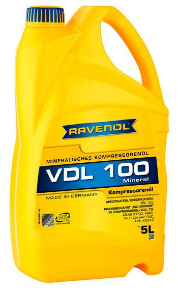Компрессорное масло RAVENOL Kompressorenoel VDL 100, 5л