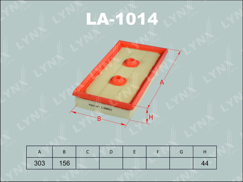 Фильтр воздушный LYNX LA-1014 / C 3038/1