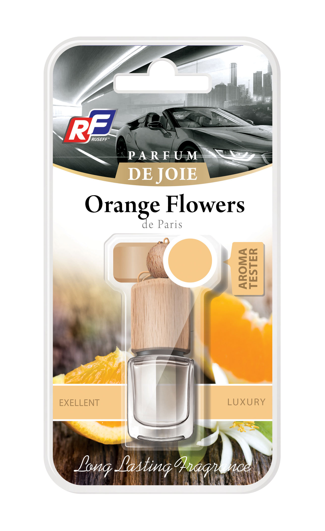 Ароматизатор подвесной жидкостный RUSEFF PARFUM DE JOIE Orange Flowers (0, 005л)