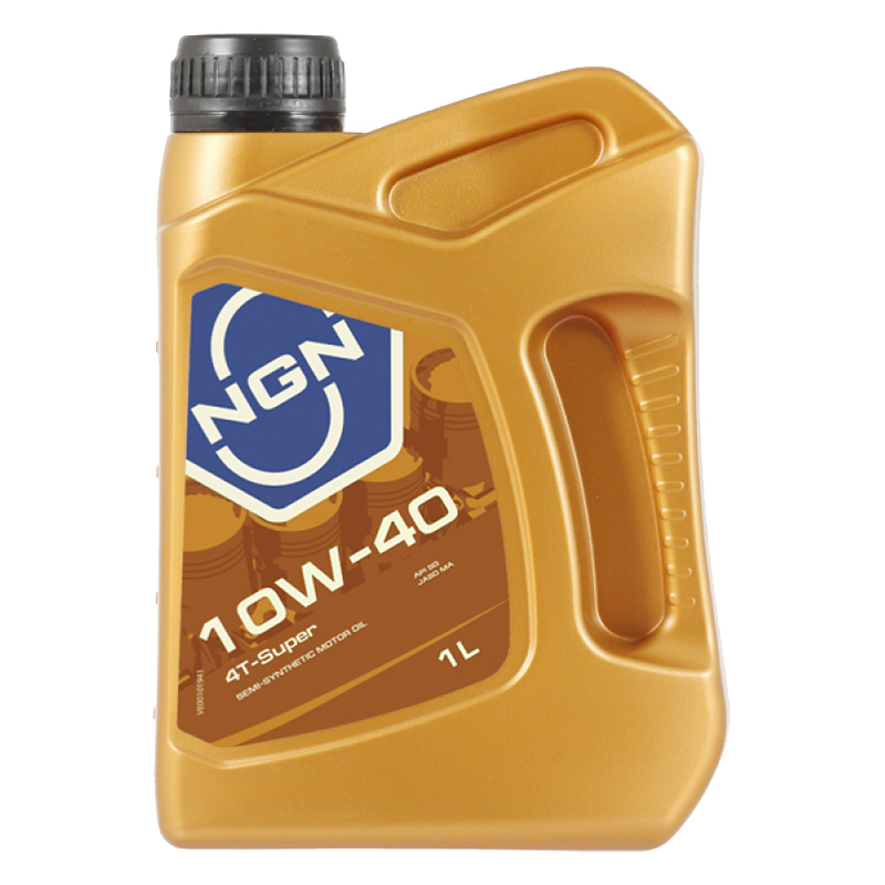 Масло моторное NGN 4T-SUPER 10W40 SL/CF 1л полусинтетика