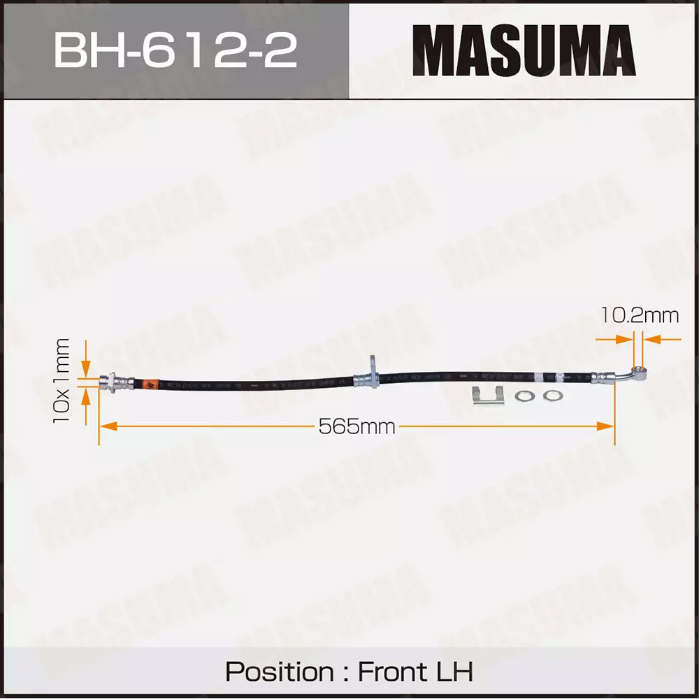 Шланг тормозной Masuma BH-612-2