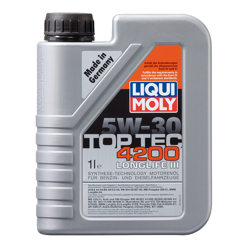 Масло моторное 7660 Liqui Moly Top Tec 4200 синтетика 5W30 1л