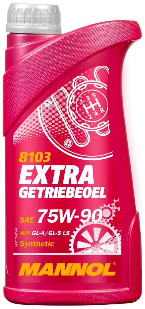 Синтетическое трансмиссионное масло Mannol Extra Getriebeoel 75W90 1л.