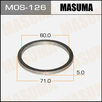 Кольцо уплотнительное глушителя Masuma MOS-126