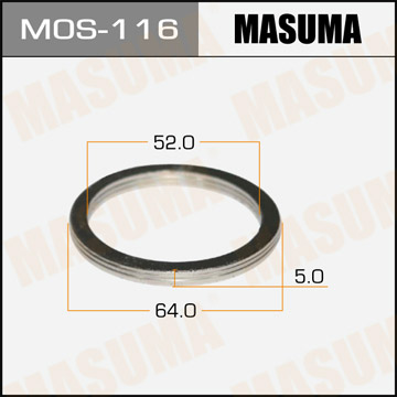 Кольцо уплотнительное глушителя Masuma MOS-116