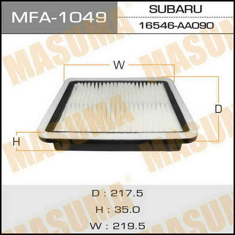 Воздушный фильтр MASUMA MFA-1049