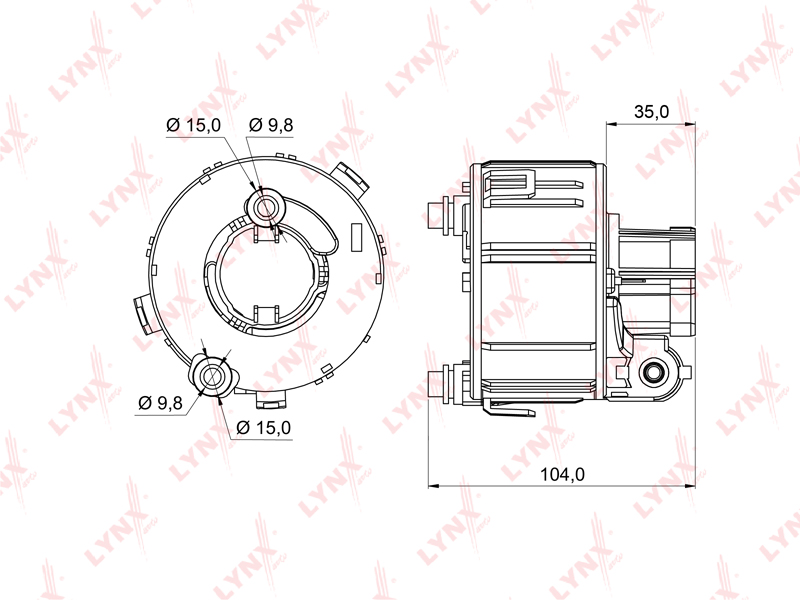 Фильтр топливный LYNX LF-993M