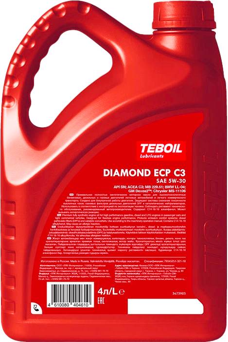 Моторное масло Teboil Diamond ECP C3 5w30 4+1 АКЦИЯ