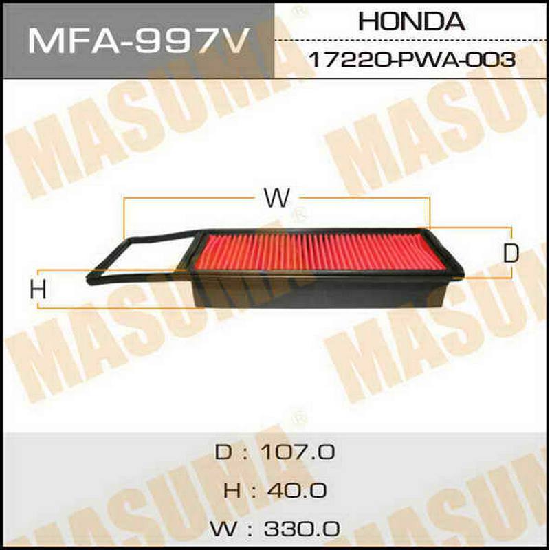 Воздушный фильтр MASUMA MFA-997
