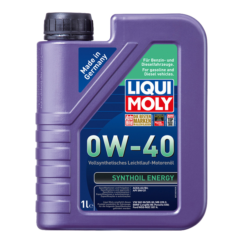 Масло моторное 1922 LiquiMoly SynthoilEnergy синтетическое 0W40 1л