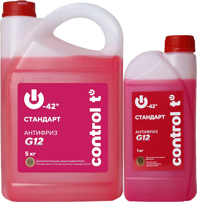 Антифриз Control T G12 розовый 5кг+1кг