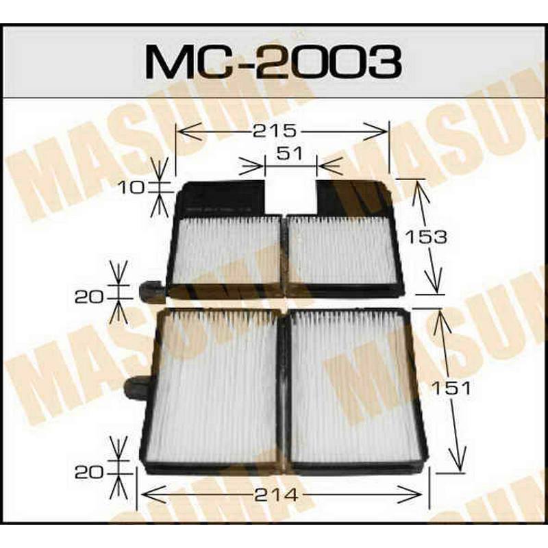 Фильтр салонный MASUMA MC-2003B