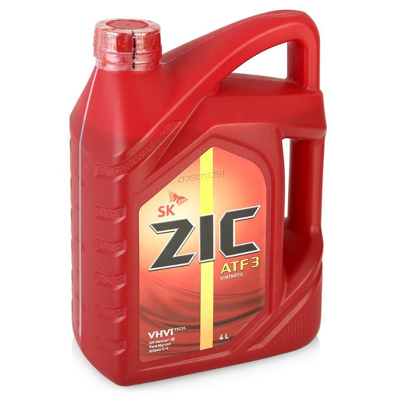 Масло трансмиссионное синтетическое ZIC ATF 3 4л