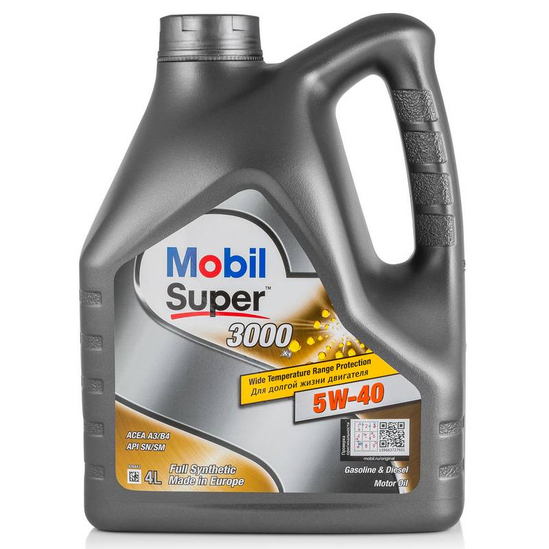 Моторное масло Mobil Super X1 3000 5W40 4л.