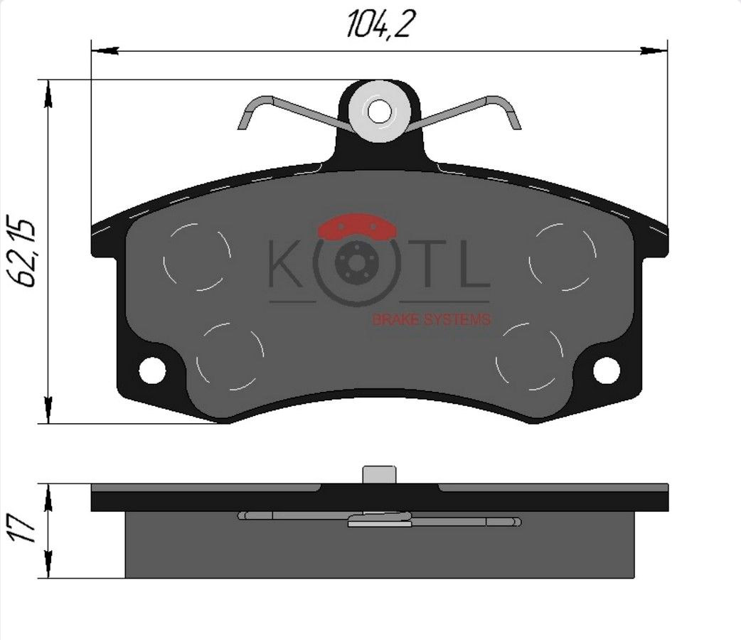 Тормозные колодки KOTL 469KT