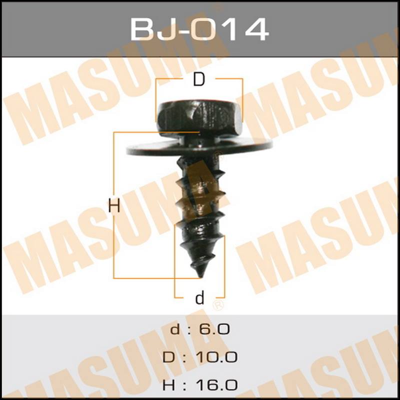 Крепеж саморез D6*L16 MASUMA BJ-014