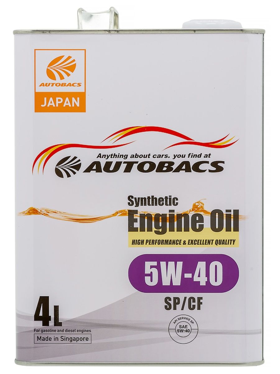 Моторное масло AUTOBACS ENGINE OIL FS 5W40 SP/CF 4л.