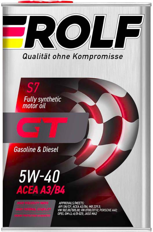 Масло моторное синтетическое ROLF GT 5W-40 1л.