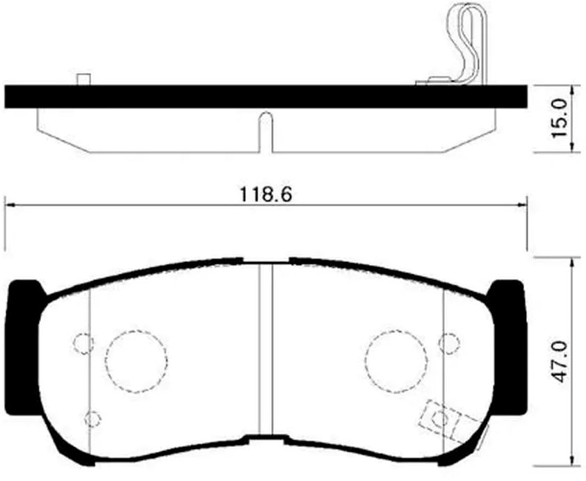 Тормозные колодки Hong Sung HP0032