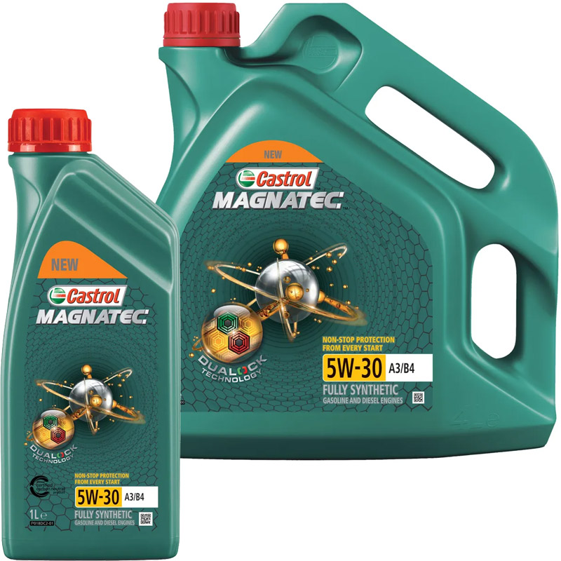 Моторное масло Castrol Magnatec 5W30 A3/B4 (4+1) АКЦИЯ