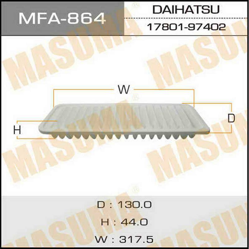 Воздушный фильтр MASUMA MFA-864