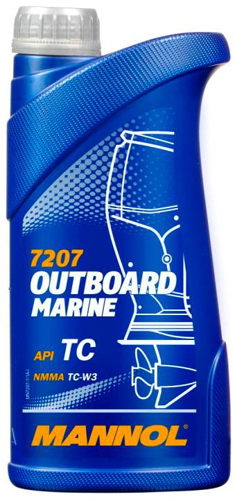 Моторное масло 2Т MANNOL Outboard Marine TC-W3 7207 1л